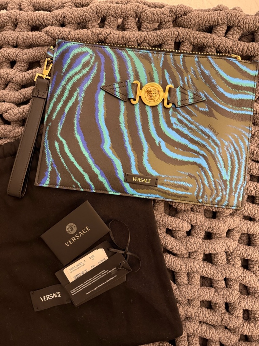 Versace Tiger Medusa Biggie Pouch